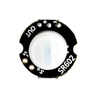 SR602 мини-модуль детектора движения SR602, пироэлектрический инфракрасный PIR комплект, кронштейн y-образного переключателя для Arduino сделай сам с объективом