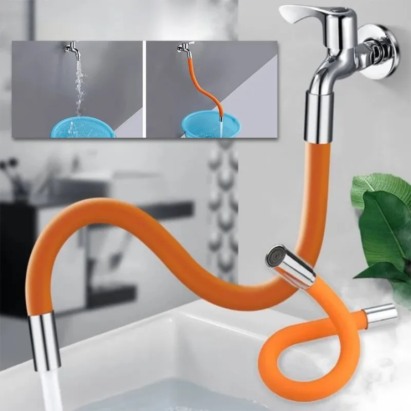 

360°Rotation Faucet Extension Extender Universal Rotating Shaped Extension Splash-proof Pipe Household Hardware Tools