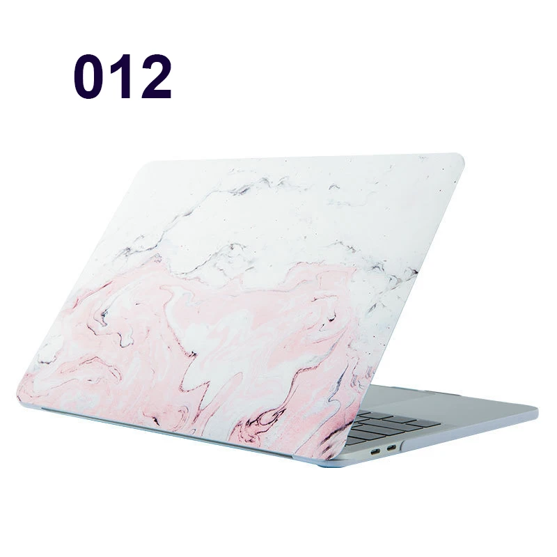 Мраморный чехол для ноутбука APPle MacBook Pro Air retina 11 12 13 15 Mac Book 15,4 13,3 дюймов с сенсорной панелью - Цвет: 012