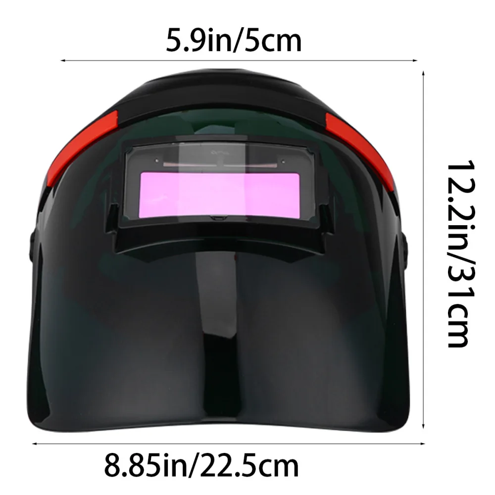 

Auto Darkening Welding Mask Solar Welding Mask Wide View-type Welding Helmet PC Material Welding Hood Argon Arc Welding Hat
