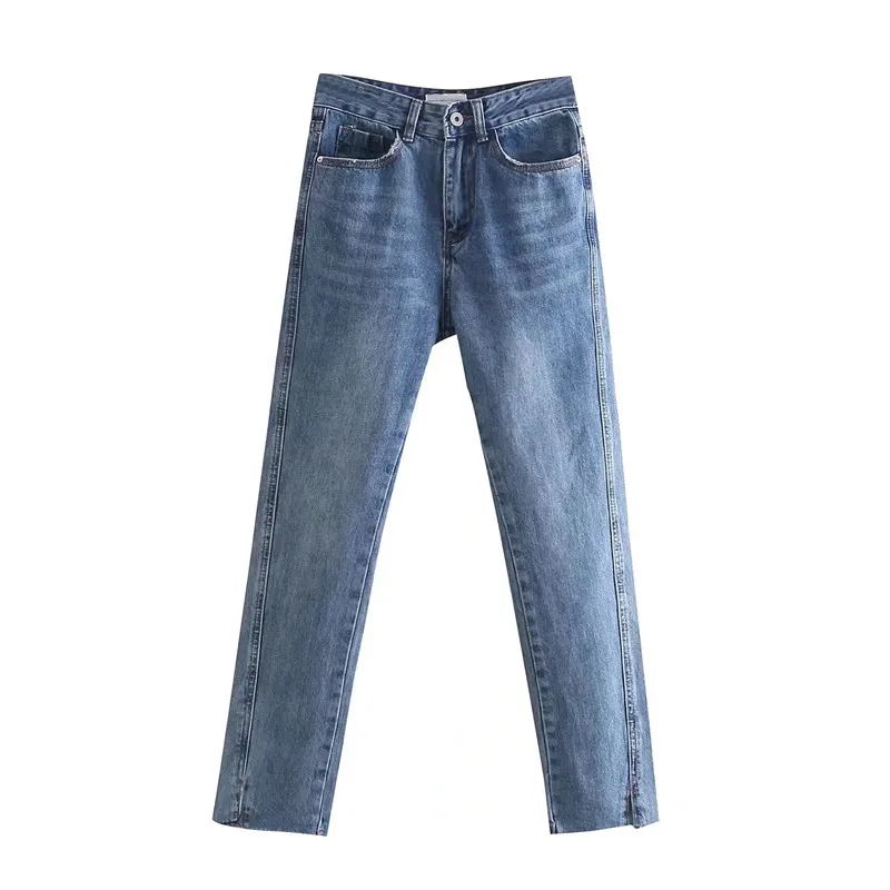 

Увядшие винтажные потертые джинсы синие женские джинсы Meduim талия джинсы Англия Хай-стрит джинсы до щиколотки для женщин узкие джинсы для же...