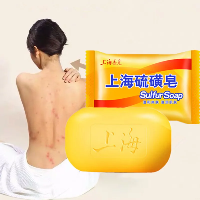 Шанхайское серное мыло от акне средство для удаления черных точек Отбеливающее