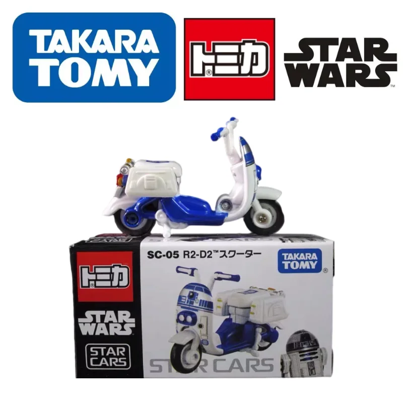 

TOMY Alloy Car SC-05 Star Wars Kawaii R2-D2 Motorcycle Toys Suitable For Children's Palm Size Exquisite Interesting Appearance