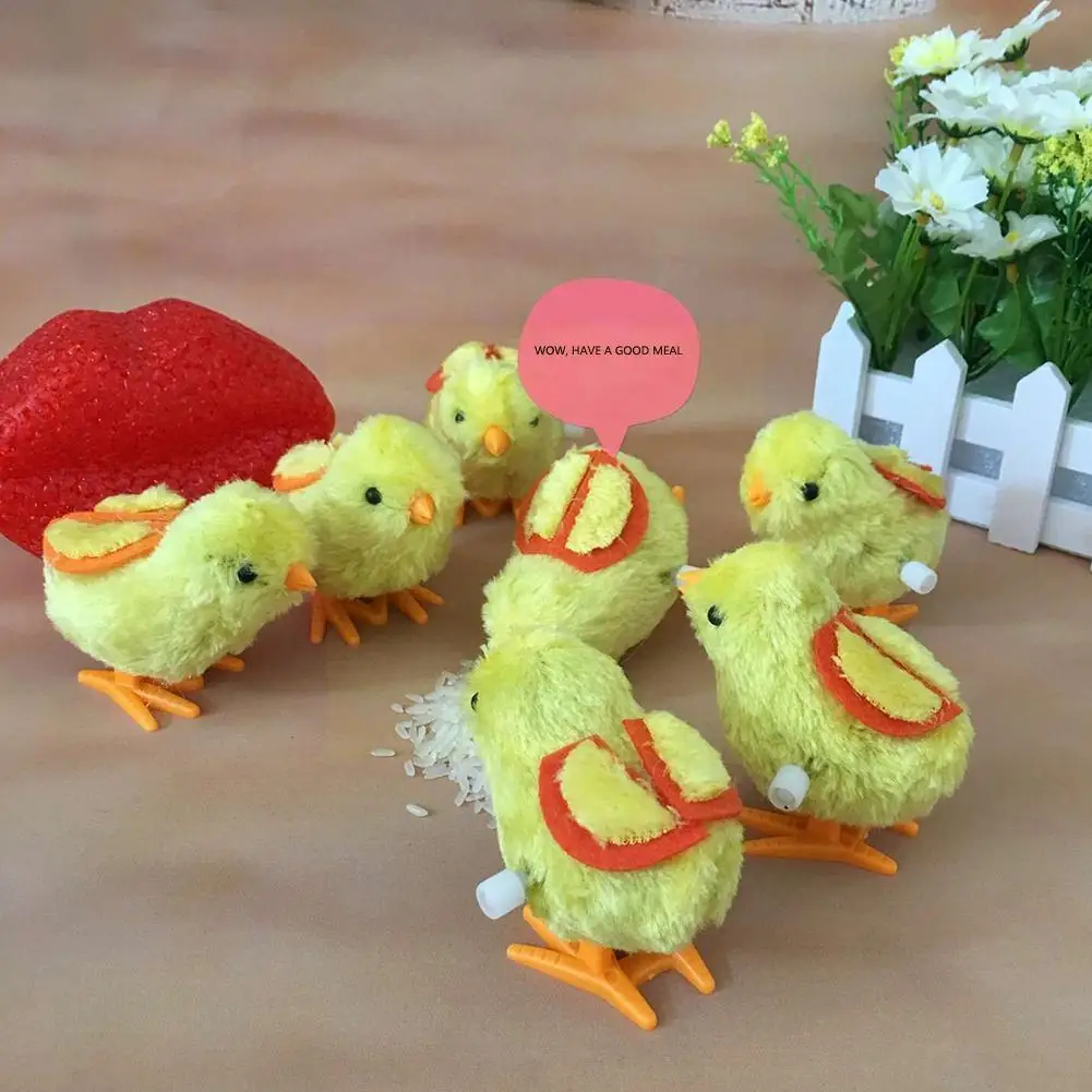 

1 Pcs Cute Plush Clockwork Chick Children's Educational Clockwork Toy Toy Baby Jumping Gift Educational Chick Gift Children G7f1