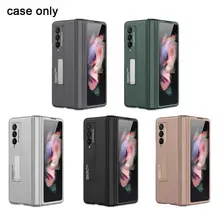 For Samsung Galaxy Z Fold 3 Fold3 5G Case Hinge Magnetic Adsorption Kickstand Ultra Thin Hard Plastic Phone Cover Case