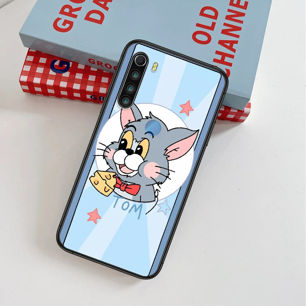 

Tom Cute Cartoon Jerrys Phone Case For Xiaomi Redmi Note 7 8 8T 9 9S 4X 7 7A 9A K30 Pro Ultra black Bumper Painting Coque