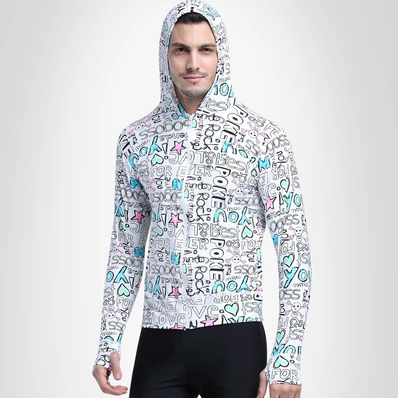 Мужской костюм для дайвинга Sbart с капюшоном куртка длинным рукавом гидрокостюм