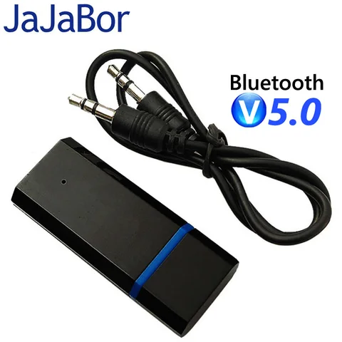 Портативный AUX-ключ JaJaBor, 3,5 мм, USB, беспроводной автомобильный комплект с Bluetooth, AUX, адаптер музыкального аудиоприемника с аудиокабелем - изображение