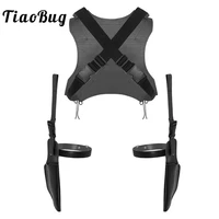 men faux leather dual sword carrying scabbard holder harness back belt pistol holster cosplay halloween costumes accessories