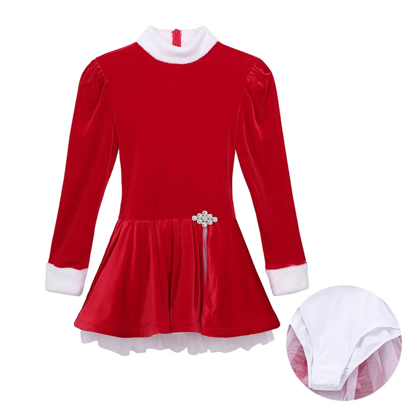 Женское бархатное платье TiaoBug с длинными рукавами и высоким воротом зимнее для