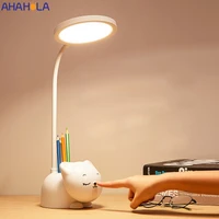 dc 5v led desk lamp rechargeable table lamp eye protection learning studying children bedroom bedside lamp candeeiros de mesa