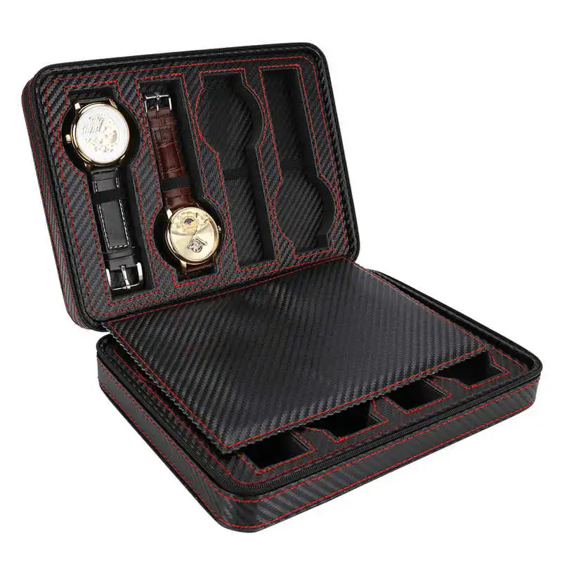 

8 Grids Watch Case Organizer Wristwatch Storage Box Jewelry Display Container Watches Box Jewelry Display Case