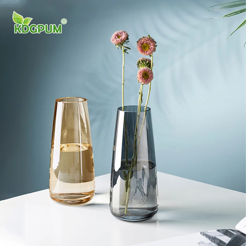 

Modern Handmade Glass Vase Flower Arrangement Dried Flower Water Culture Nordic Light Luxury High-end Home Decoration Ornaments