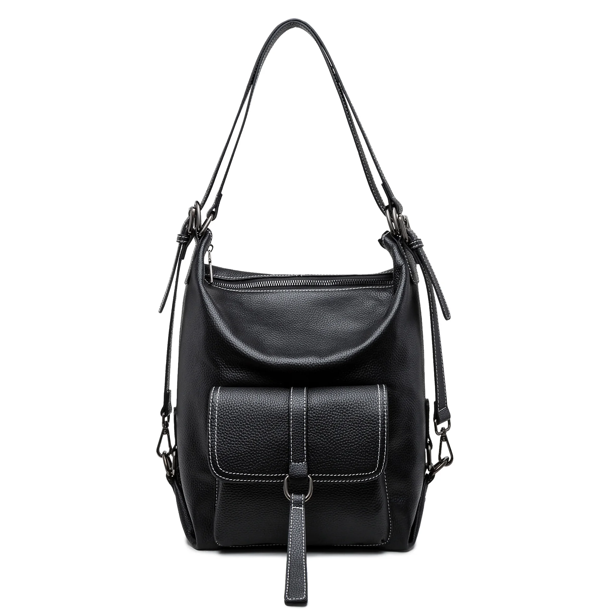 Кожаные сумки женский рюкзак двойного назначения новинка 2021 осень и зима большая