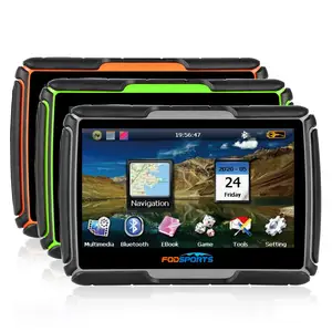 4 3 inch fodsports motorcycle gps navigation bluetooth ipx7 waterproof motorbike gps navigator 256mb ram 8gb flash free maps free global shipping