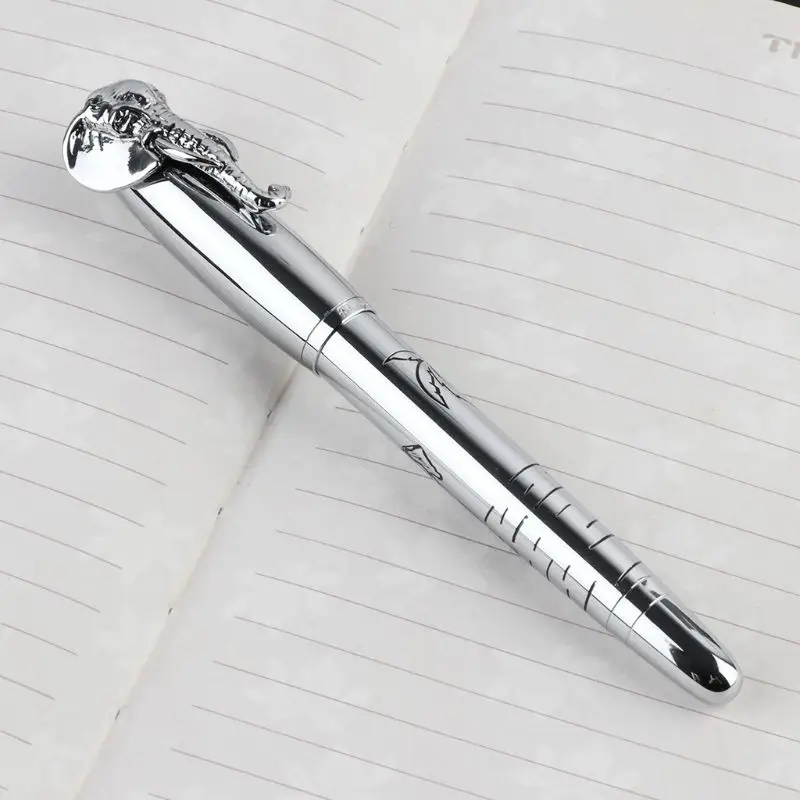 

Elephant Head in Lid Fountain Pen Delicate Medium Nib Signature Pens Business Home Office School Supplies 1XCB