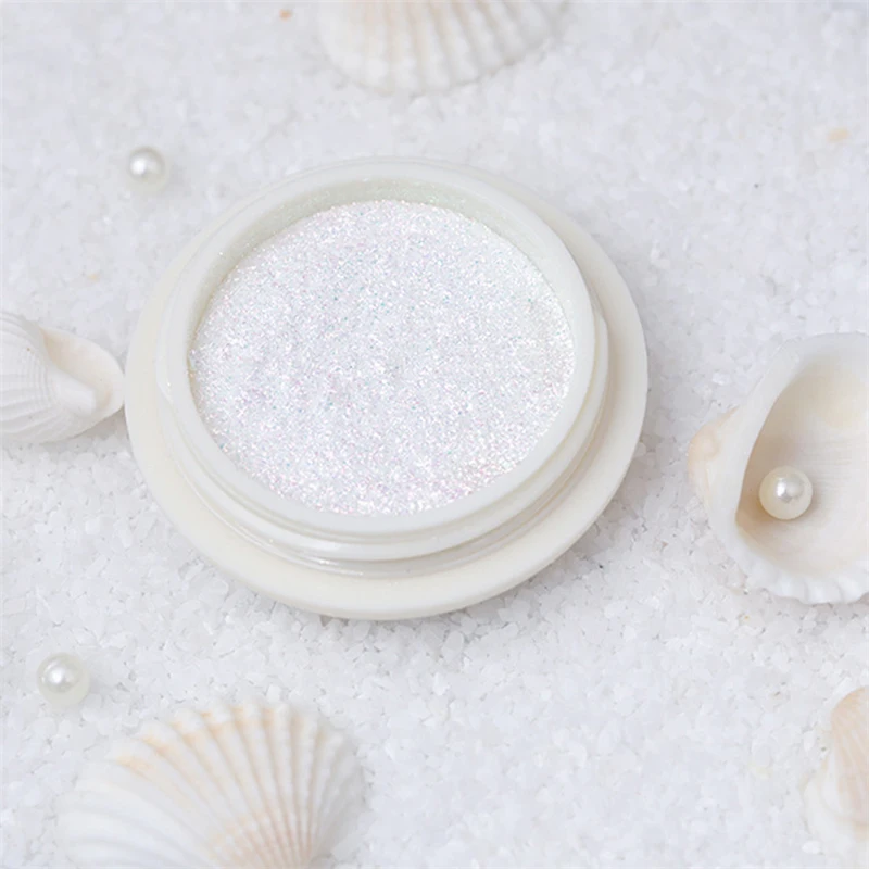 Jewelry Glitter Pink Color Shell Powder Mermaid Pearl Mirror Nail Neon Rub for Nails | Красота и здоровье