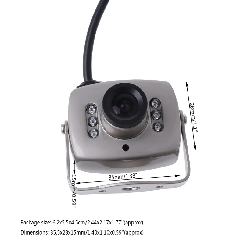 CCTV IR Wired Mini Camera Security Color Night Vision Infrared Video Recorder D08A | Электроника