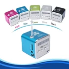 Радио портативный динамик FM Портативный цифровой LCD стерео супер бас динамик Музыка MP3 MP4 FM радио приемник для телефона ноутбука