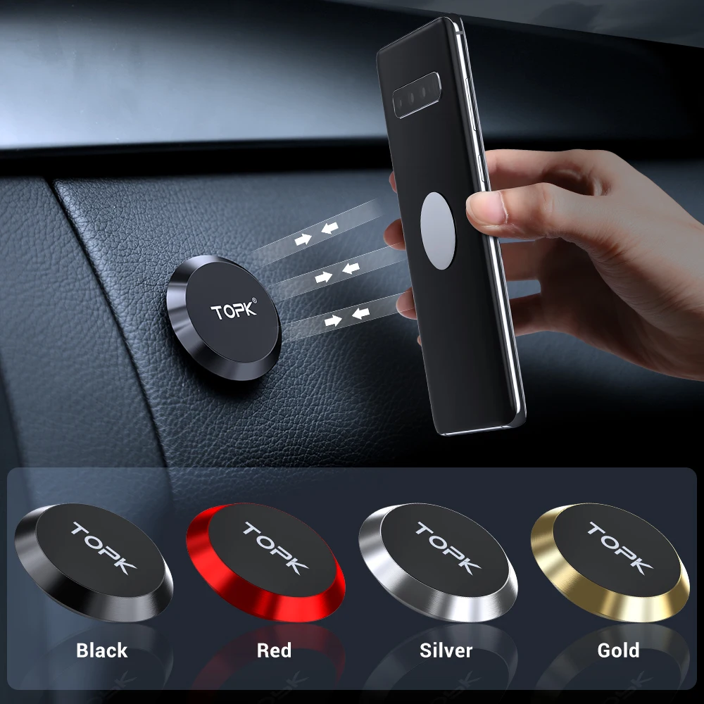 TOPK магнитный автомобильный держатель для телефона приборная панель Подставка