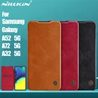 NILLKIN Флип Чехол для Samsung Galaxy A72 A52 A32 5G QIN серии Флип кожаный чехол для Samsung Galaxy A72 A52 A32 5G чехол