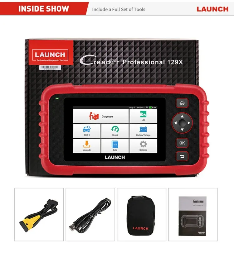 

airbag crash data reset tool Launch obd2 Creader CRP 129X better than obd2 scanner crp129e