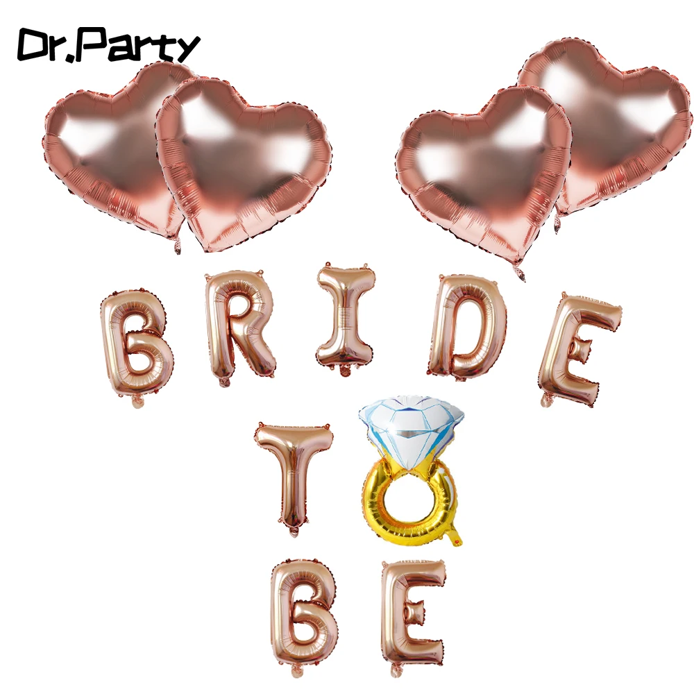 Розовое золото свадебные принадлежности для вечеринки невесты надпись TO BE