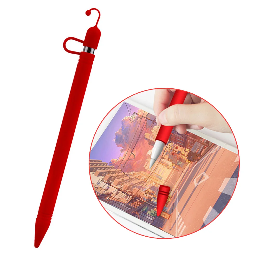 

1Pc Silicone Case Holder Sleeve Soft With Nib Cover For Apple Pencil 1st Generation Anti-Slip