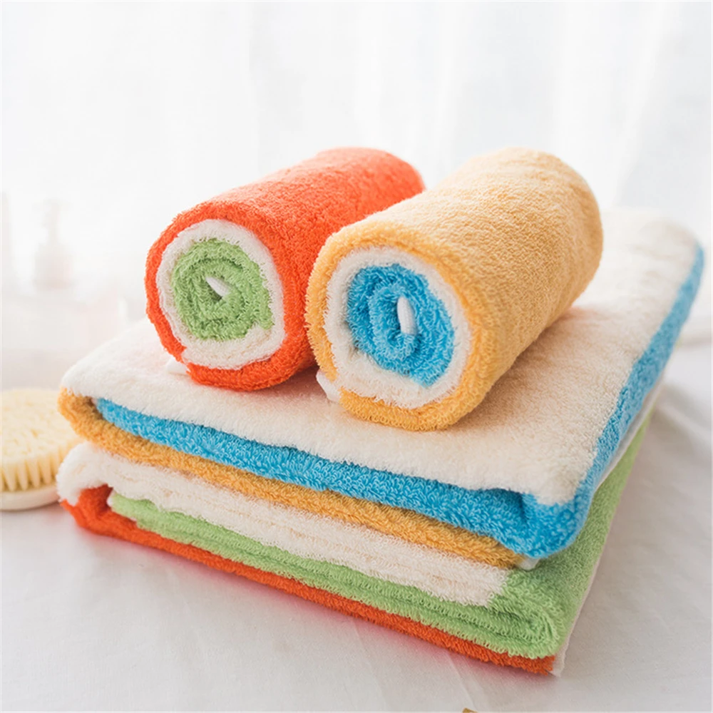 

Cusack 70x140 cm Thicken Pure Cotton Adults Women Men Rainbow Bath Towel Home Stripe Soft Rectangle Winter