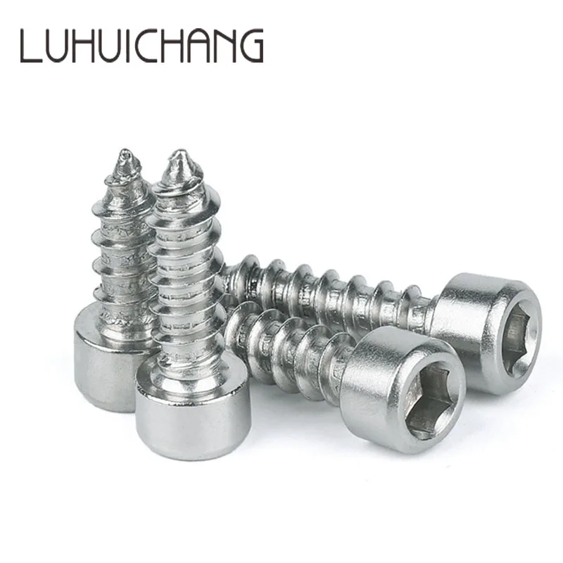 Luchang 100 шт. M2 M2.6 M3 винты из нержавеющей стали с шестигранным углублением