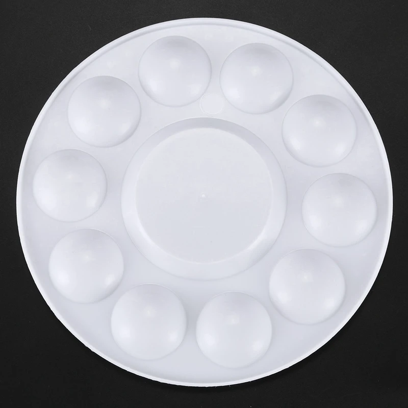 

1 Pcs White 11-Well Round Paint Palettes & 1 Pcs Laboratory Ring Rack Equipment