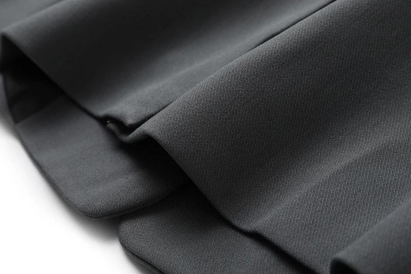 

[EAM] Women Dark Gray Bbig Size Lazer New Notched Collar Long Sleeve Loose Fit Jacket Fashion Tide Spring Autumn 2021 1DD4925