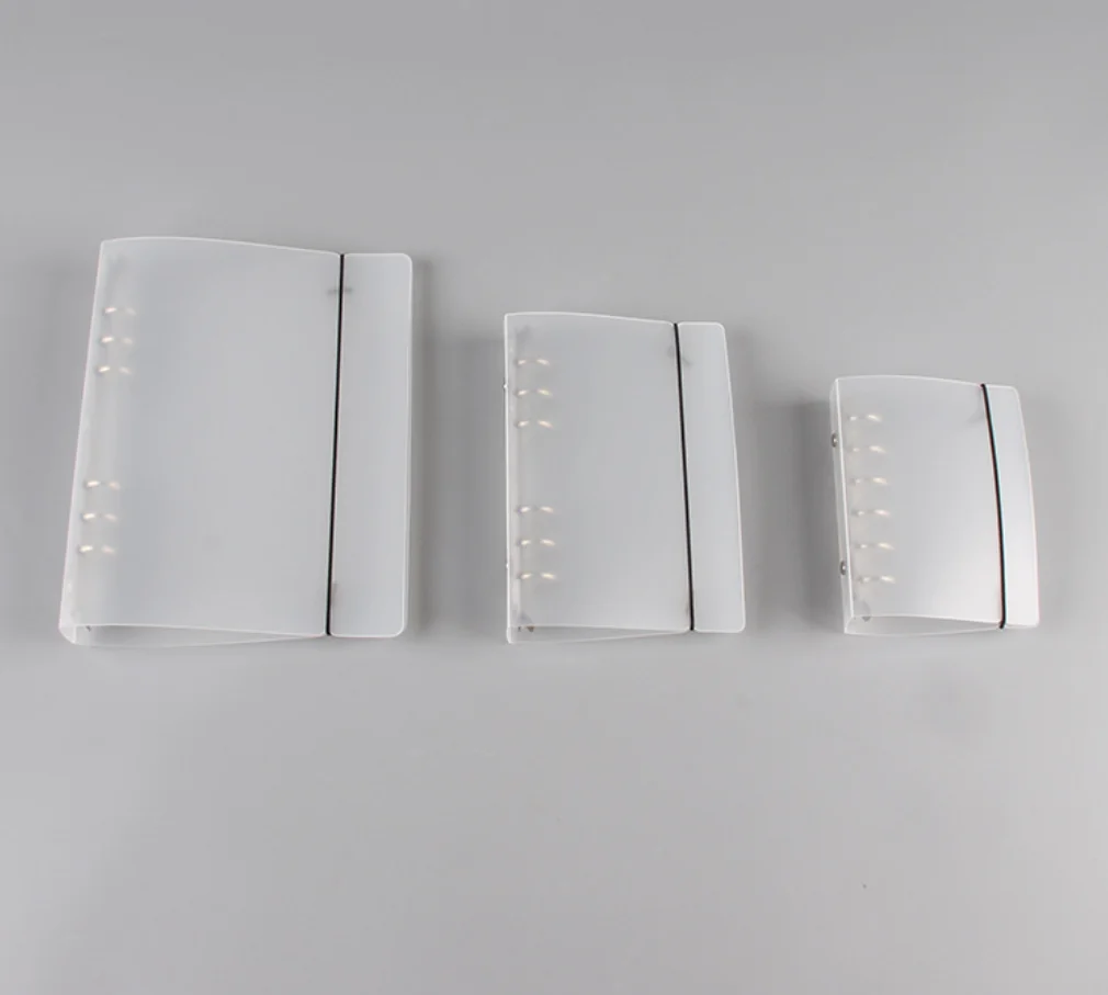 Mrosaa PP папка с зажимом для файлов прозрачный цвет пластик блокнот пуля журнал