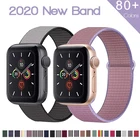 Ремешок нейлоновый для Apple Watch Band 44 мм 40 мм iWatch series 6 SE 5 4 3, спортивный браслет для Apple watch 42 мм 38 мм