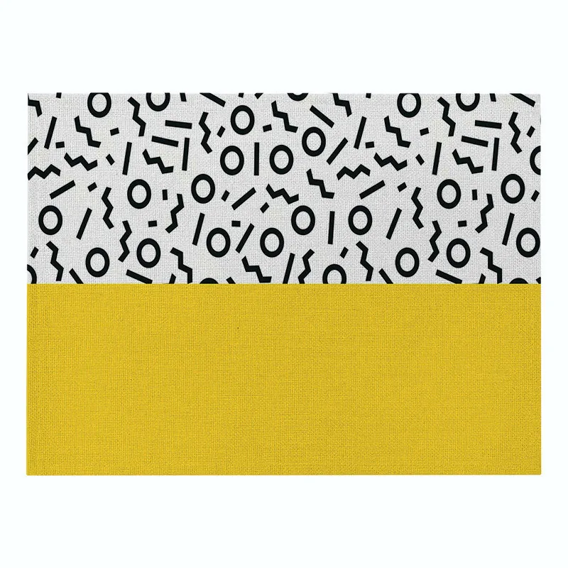 Коврик для кухни с геометрическим принтом креативный коврик обеденного стола