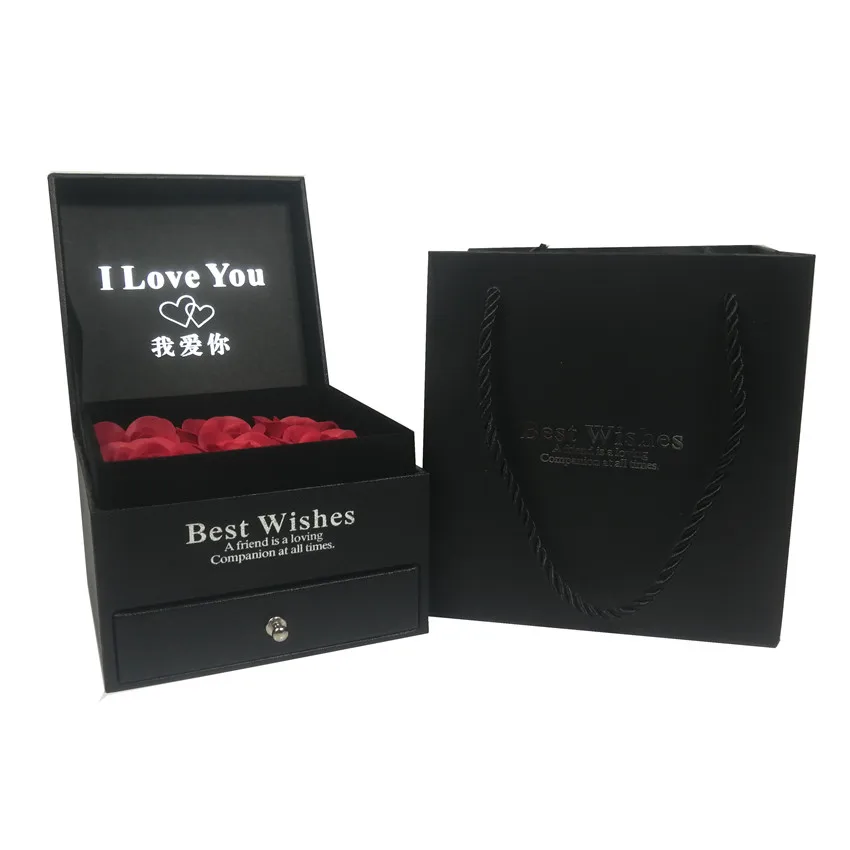 Ящик для хранения вечной розы шкатулка украшения дома ожерелье кольцо коробка