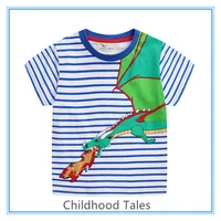 new summer childrens clothing dinosaur pattern boys and girls short sleeved t shirt
