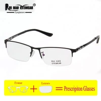 rectangle myopia glasses prescription eyeglasses fashion glasses men resin lenses customize progressive spectacles 3007