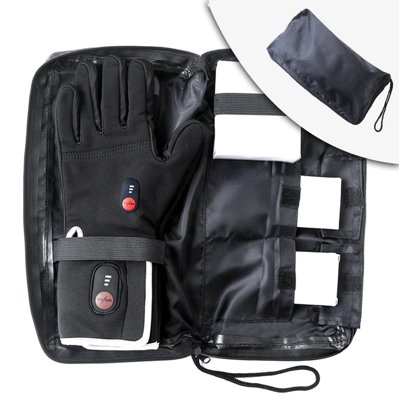 Зимние перчатки унисекс с подогревом и аккумулятором для катания на лыжах