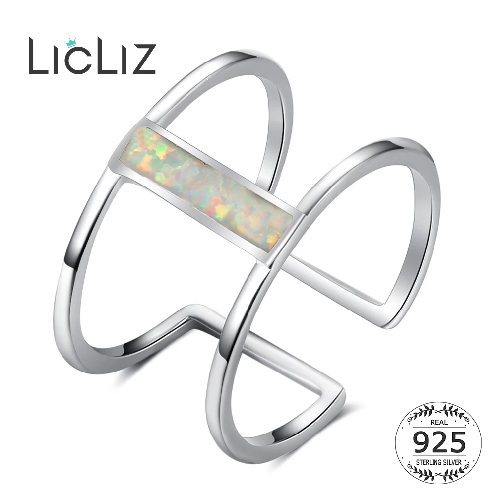 Женские регулируемые кольца из серебра 925 пробы с белым опалом|ring for|rings for womenring