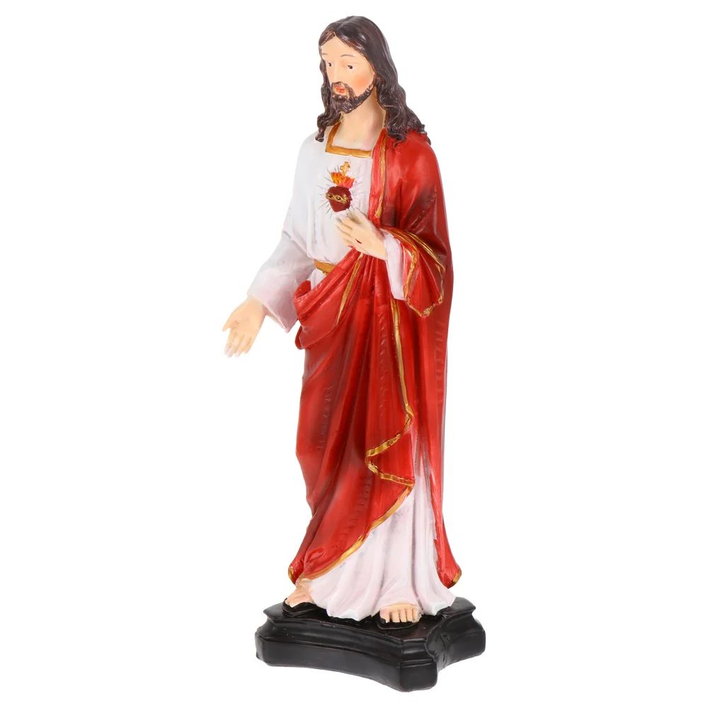 

Resin Jesus Figurine Statue Decorative Home Church Adornment Religious Gift