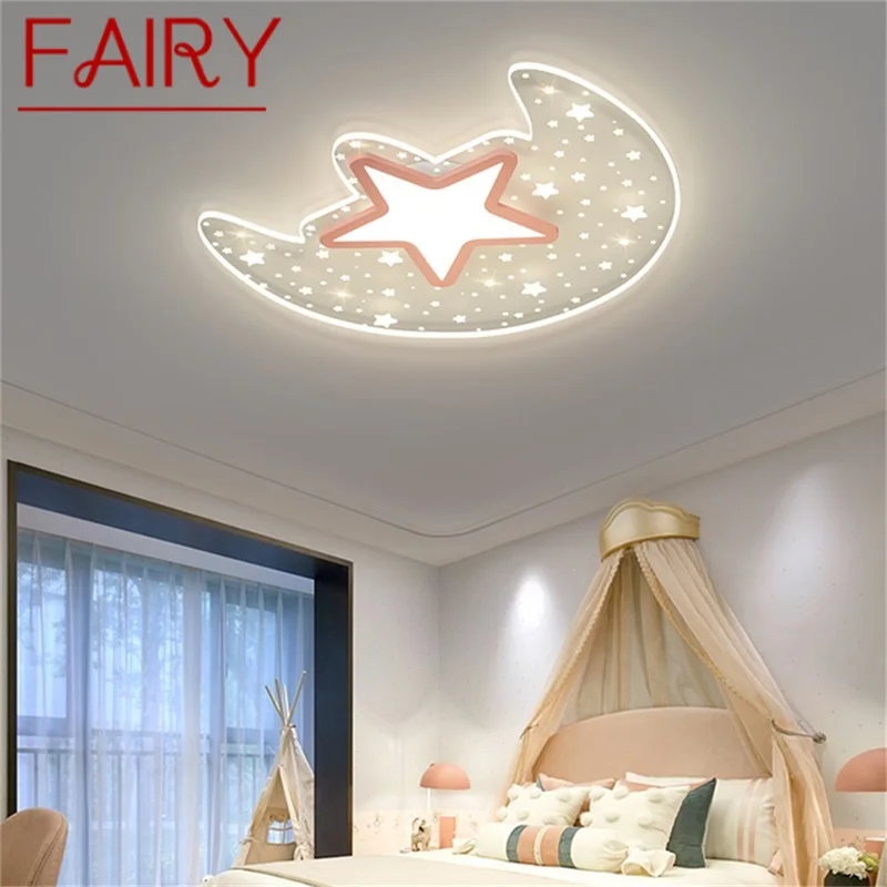 

FAIRY Simple Ceiling Light Contemporary Moon Lamp Fixtures LED Home Decorative for Bed Room