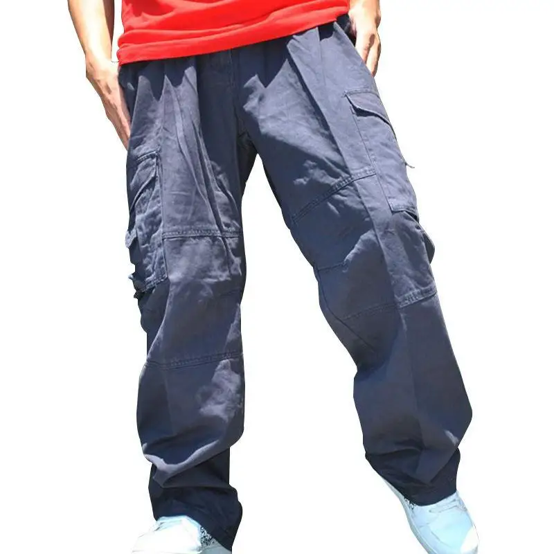 Мужская модная обувь в стиле хип хоп Уличная широкие брюки для мужчин свободный