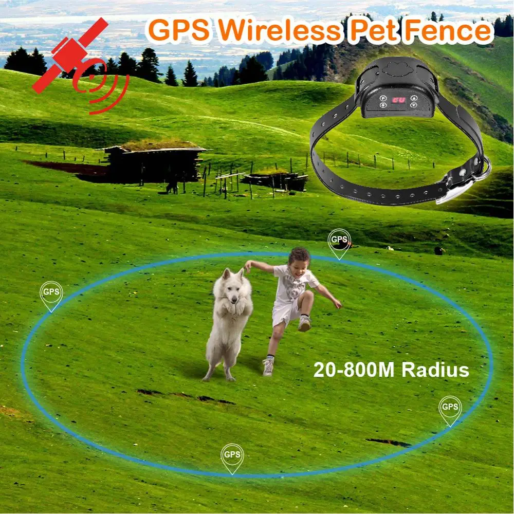 Продажа Питалове GPS беспроводной забор для собак-800 метр радиус Перезаряжаемые и Водонепроницаемый электрическое ограждение для домашних животных ... Pаспродажа Питалове GPS беспроводной забор для собак-800 метр радиус Перезаряжаемые и Водонепроницаемый электрическое ограждение для домашних животных ...