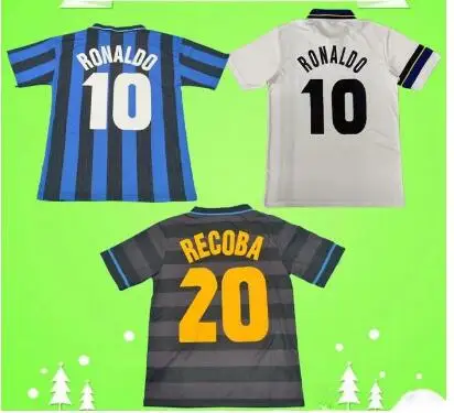 Классические винтажные рубашки в стиле ретро с Роналду 1997/98 года djorkaф Simeone Moriero