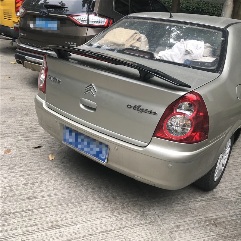For Citroen C-Elysee Spoiler 2013-2019 Elysee TF ABS Material Car Rear Wing Primer Color | Автомобили и мотоциклы