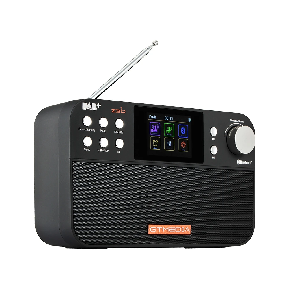 GTmedia Z3B DAB портативное радио FM радио Bluetooth динамик USB Перезаряжаемый Аккумулятор с двойным динамиком s TFT-LCD экран