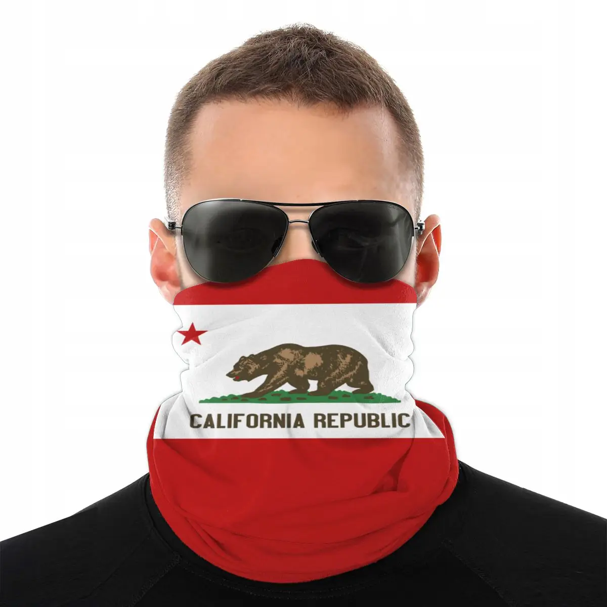 Калифорнийский Флаг США волшебный шарф Шейная маска для лица унисекс бесшовные