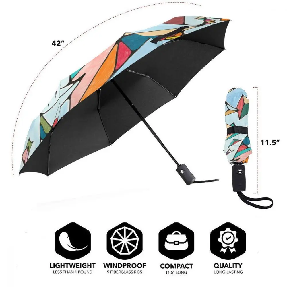 Offerte Ombrello Automatico Pieghevole Resistente Al Vento Donna Auto Filigrana Aquilone Ombrelli Antivento Pioggia Per Uomo Ombrellone