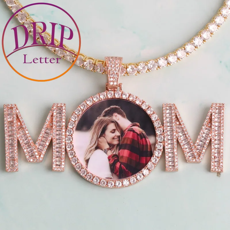 

Custom Name With Photo Medallion Pendant For Women’s Hop Hop Jewelry
